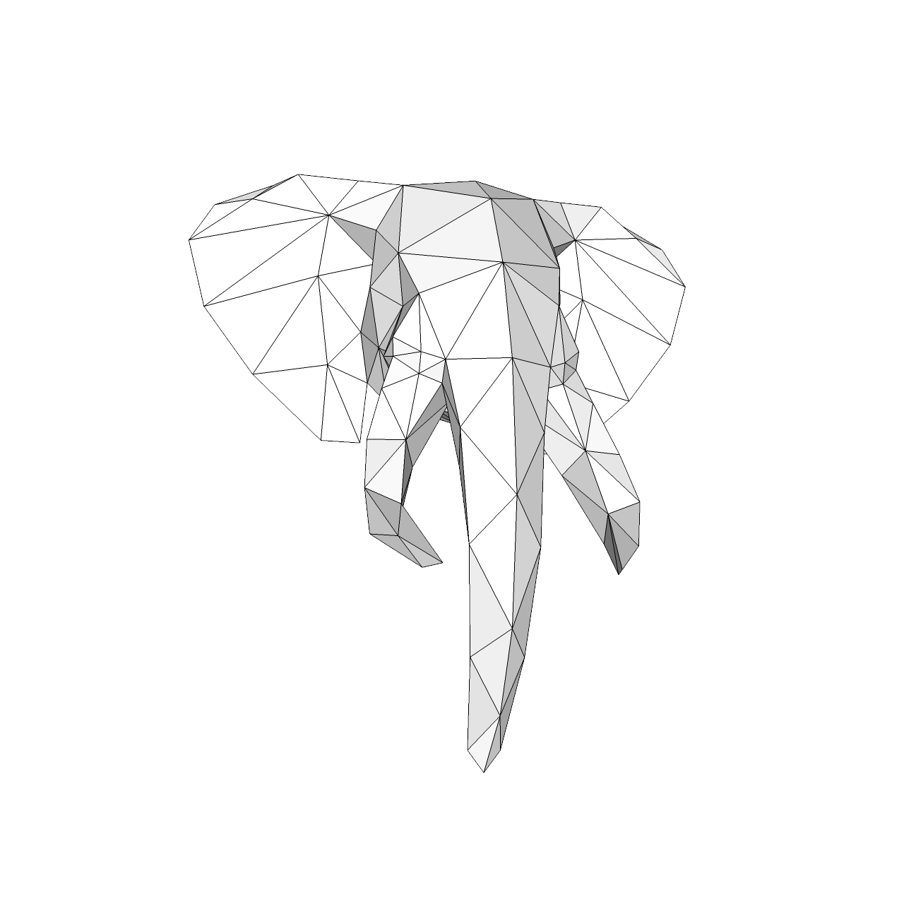 ELEPHANT HEAD PAPERCRAFTIST